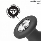 ADDICTED TOYS - ANALPLUG MED SILIKONE SMYKKER STØRRELSE S 8,8 CM