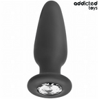 ADDICTED TOYS - ANALPLUG MED SILIKONE SMYKKER STØRRELSE S 8,8 CM