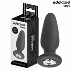 ADDICTED TOYS - ANALPLUG MED SILIKONE SMYKKER STØRRELSE L 12,6 CM