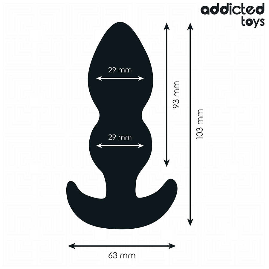 ADDICTED TOYS - ANALPLUG SILIKONE STØRRELSE S 10,3 CM