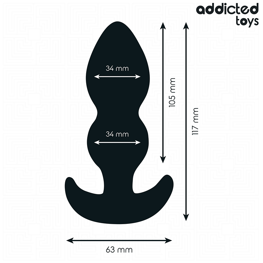 ADDICTED TOYS - ANALPLUG SILIKONE STØRRELSE L 11,7 CM