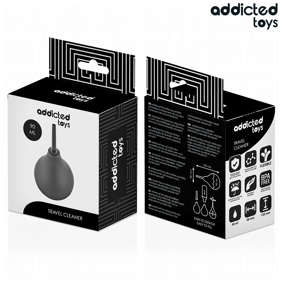 ADDICTED TOYS - REJSE-ANALRENS STØRRELSE S 90 ML