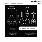 ADDICTED TOYS - REJSE-ANALRENS STØRRELSE M 160 ML