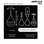 ADDICTED TOYS - REJSE-ANALRENS STØRRELSE L 220 ML