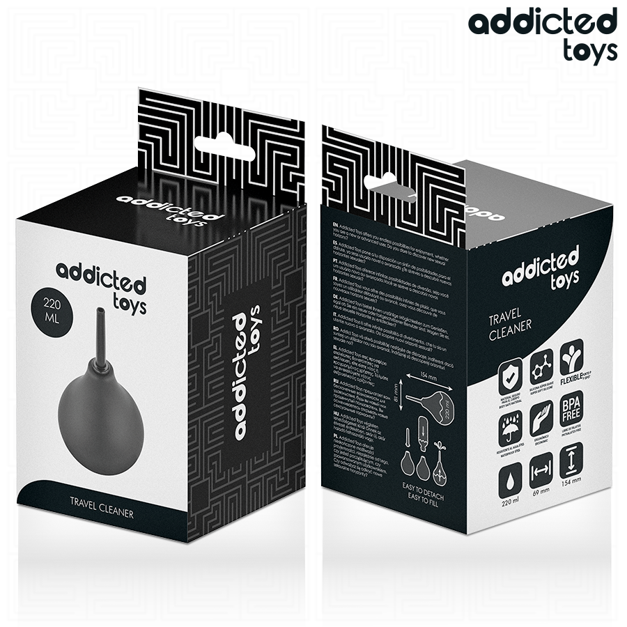 ADDICTED TOYS - REJSE-ANALRENS STØRRELSE L 220 ML