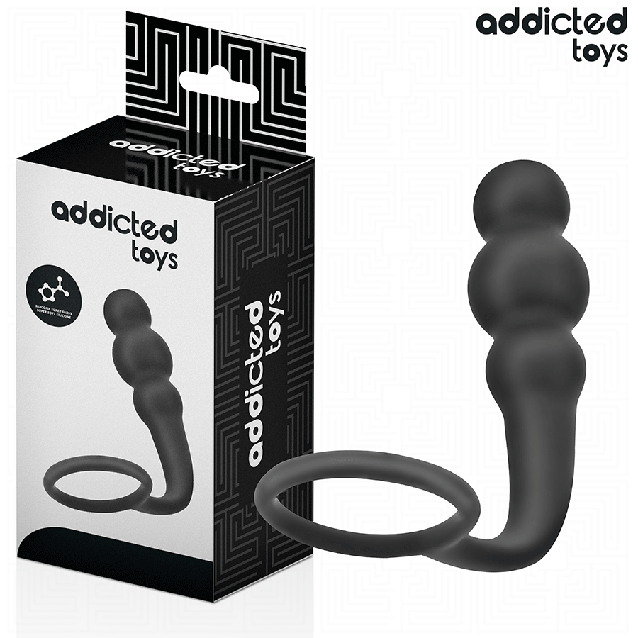 ADDICTED TOYS - ANALPLUG MED RING SILIKONE MODEL 1