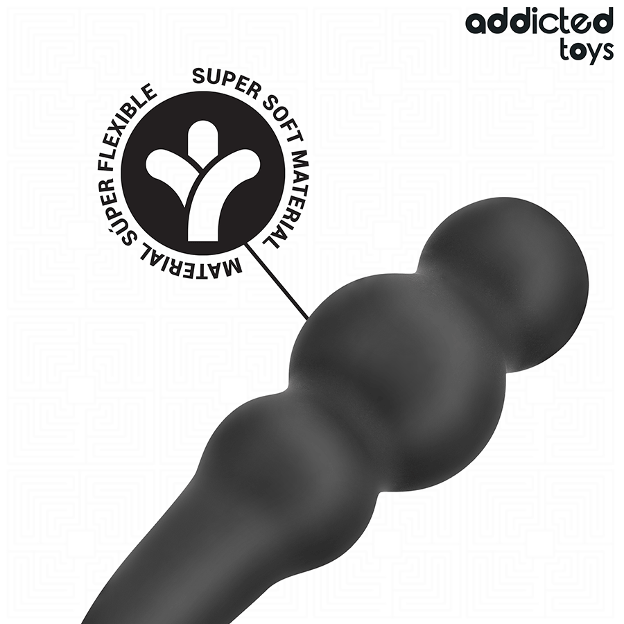 ADDICTED TOYS - ANALPLUG MED RING SILIKONE MODEL 1
