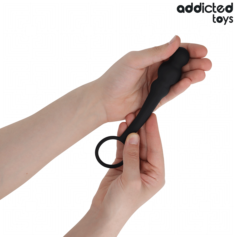 ADDICTED TOYS - ANALPLUG MED RING SILIKONE MODEL 1