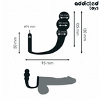 ADDICTED TOYS - ANAL PLUG WITH RING SILICONE MODEL 1