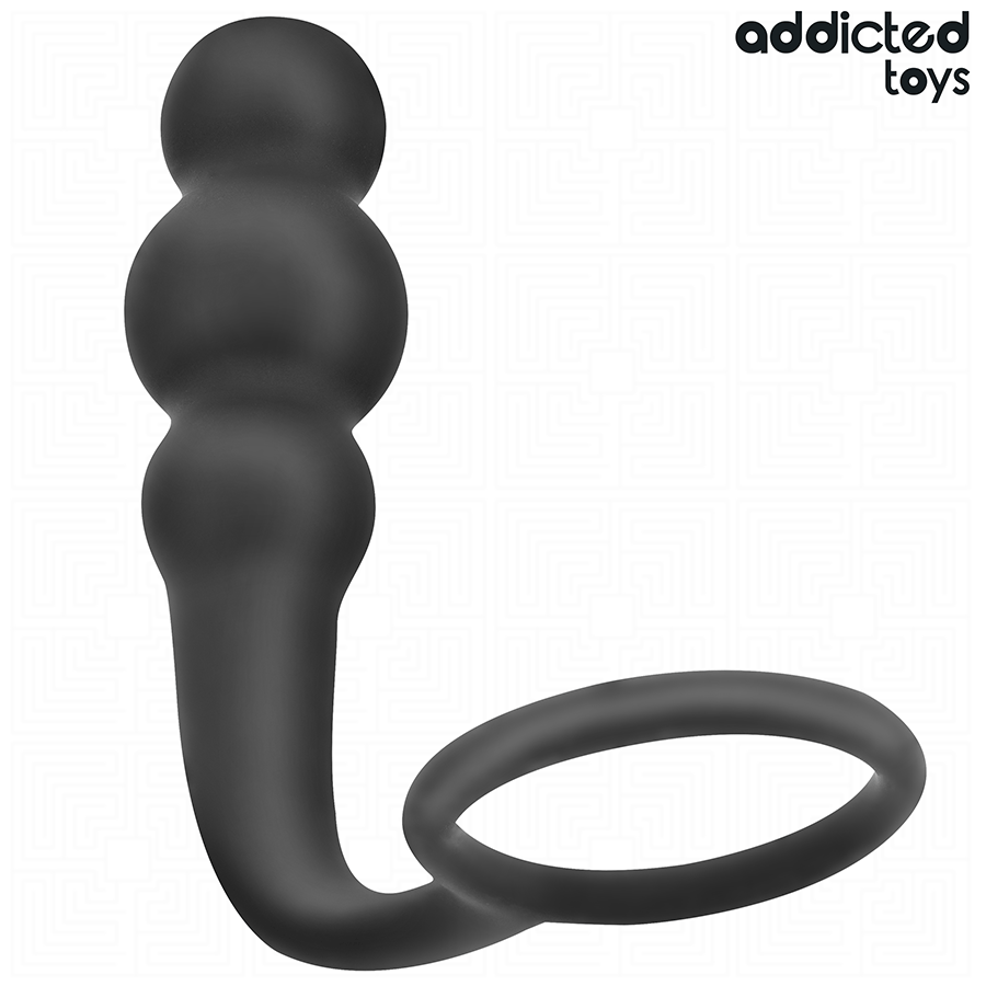 ADDICTED TOYS - ANALPLUG MED RING SILIKONE MODEL 1