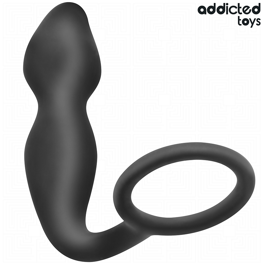 ADDICTED TOYS - ANALPLUG MED RING SILIKONE MODEL 2
