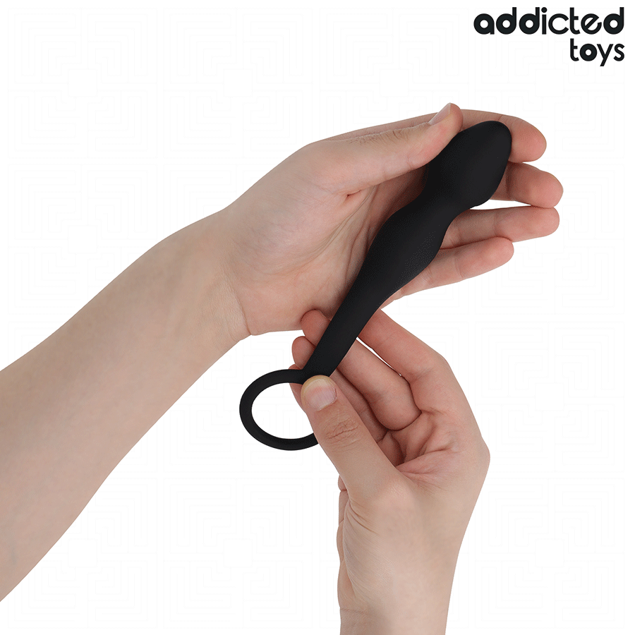 ADDICTED TOYS - ANALPLUG MED RING SILIKONE MODEL 2