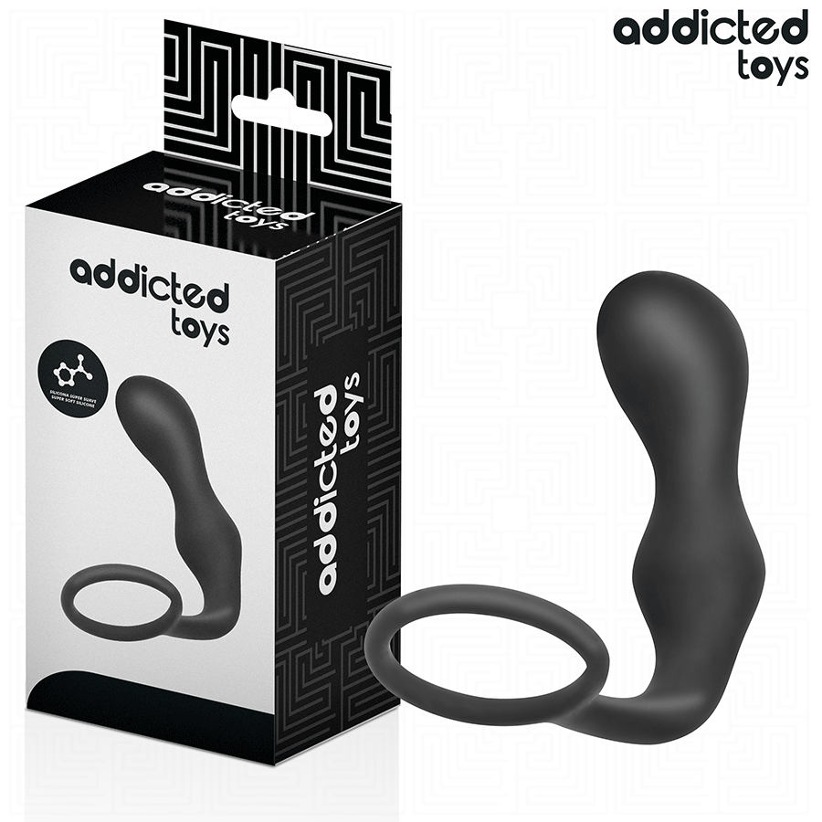 ADDICTED TOYS - ANALPLUG MED RING SILIKONE MODEL 3