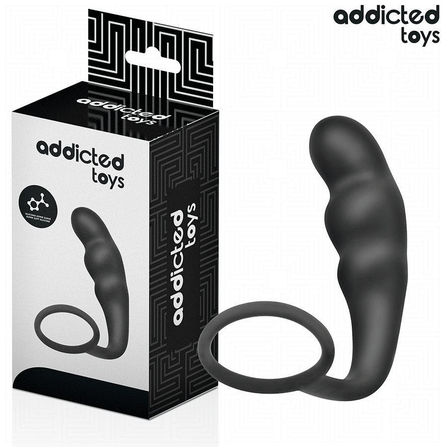 ADDICTED TOYS - ANALPLUG MED RING SILIKONE MODEL 4