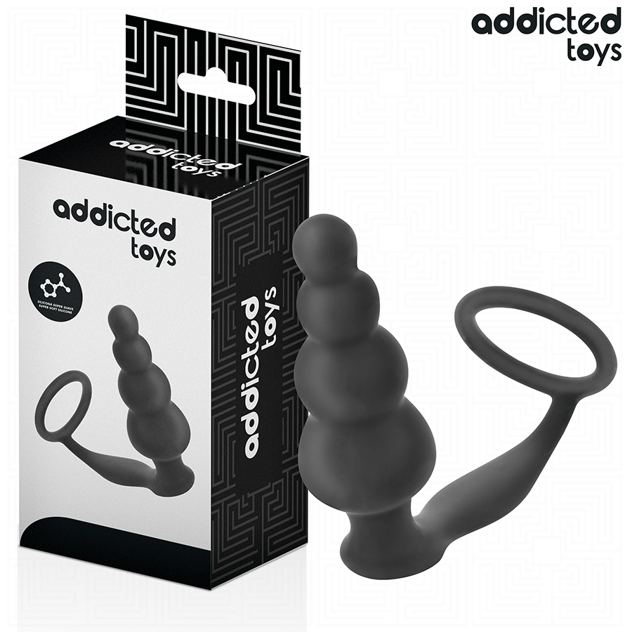 ADDICTED TOYS - ANALPLUG MED RING SILIKONE MODEL 5