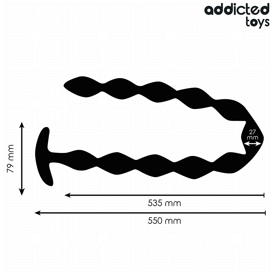 ADDICTED TOYS - EKSTRA LANG SILIKONE ANALPLUG