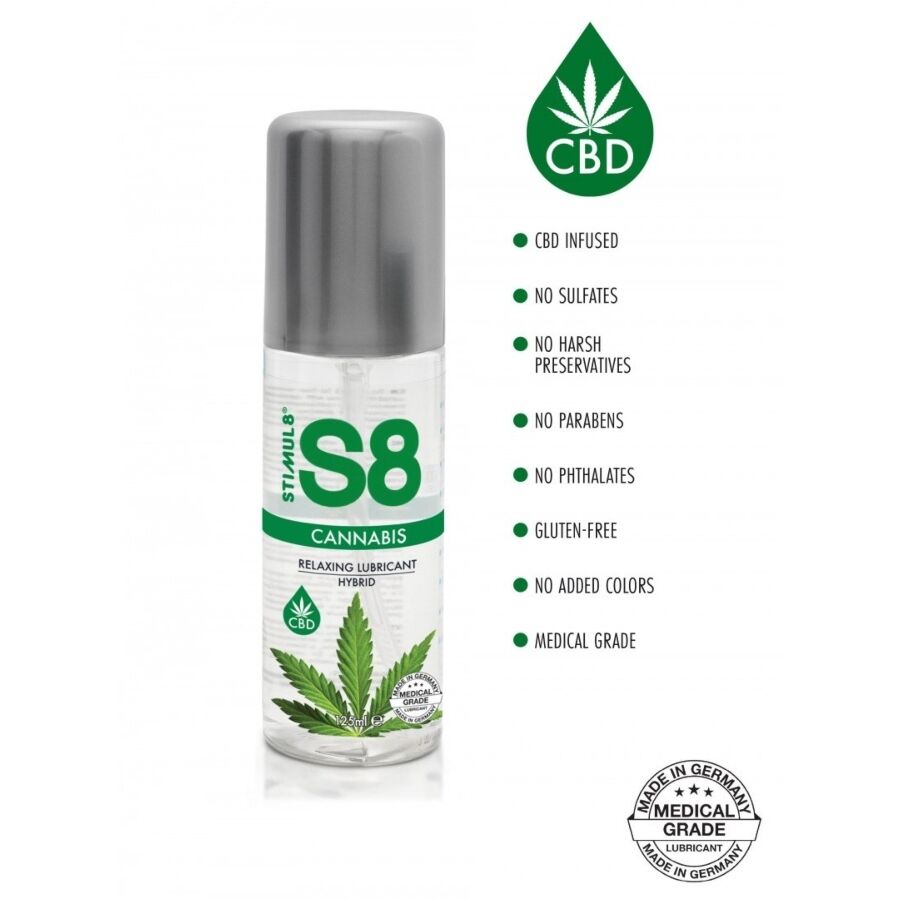 STIMUL8 - S8 CANNABIS HYBRID SMØREMIDDEL 125 ML