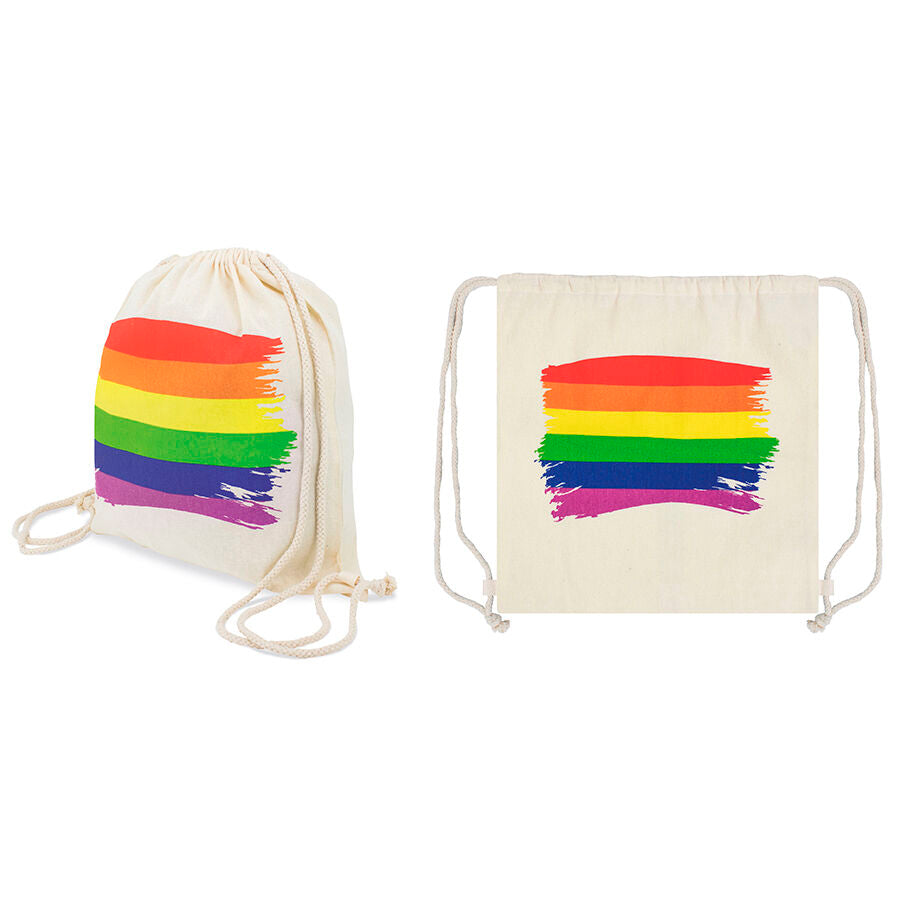 PRIDE - RYGSÆK MED LGBT-FLAG I BOMULD