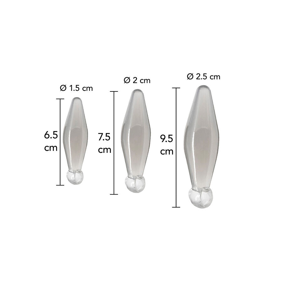 TOYJOY - ANAL PLAY 3-DELT TRANSPARENT FINGERRIMMER