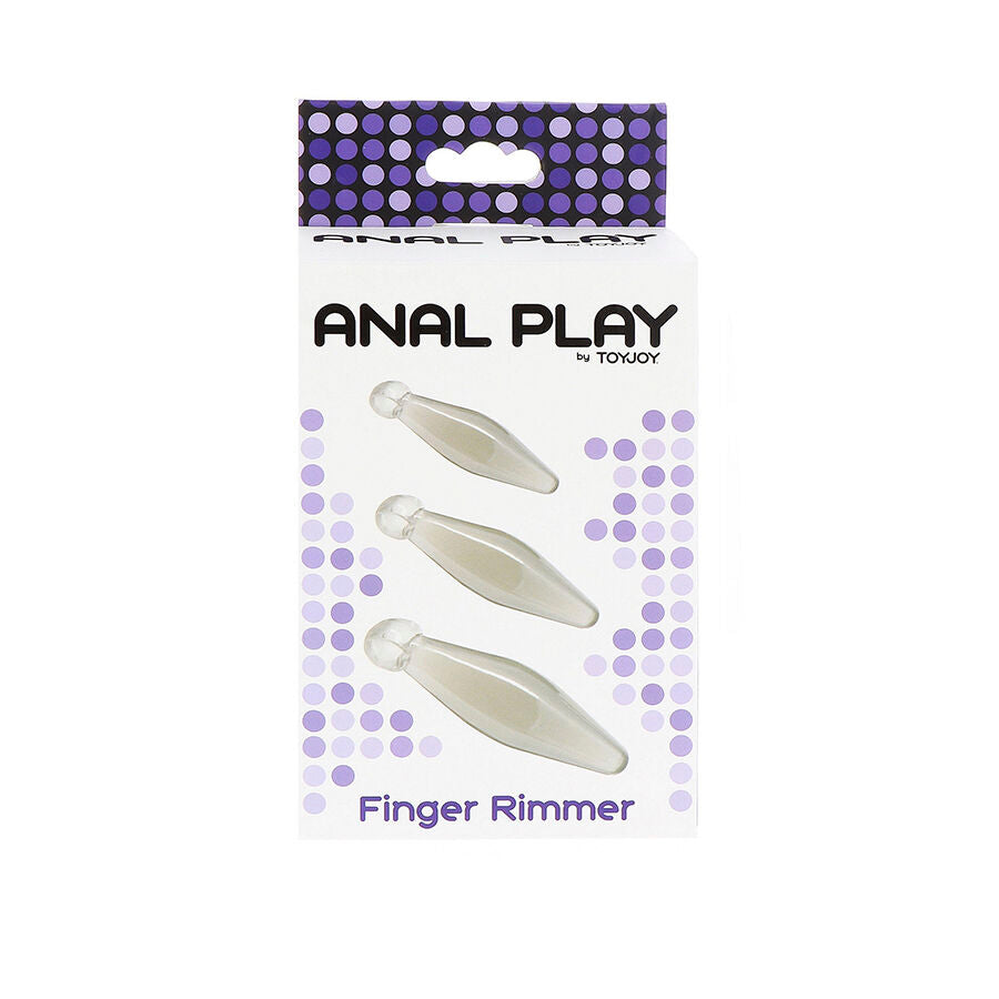 TOYJOY - ANAL PLAY 3-DELT TRANSPARENT FINGERRIMMER