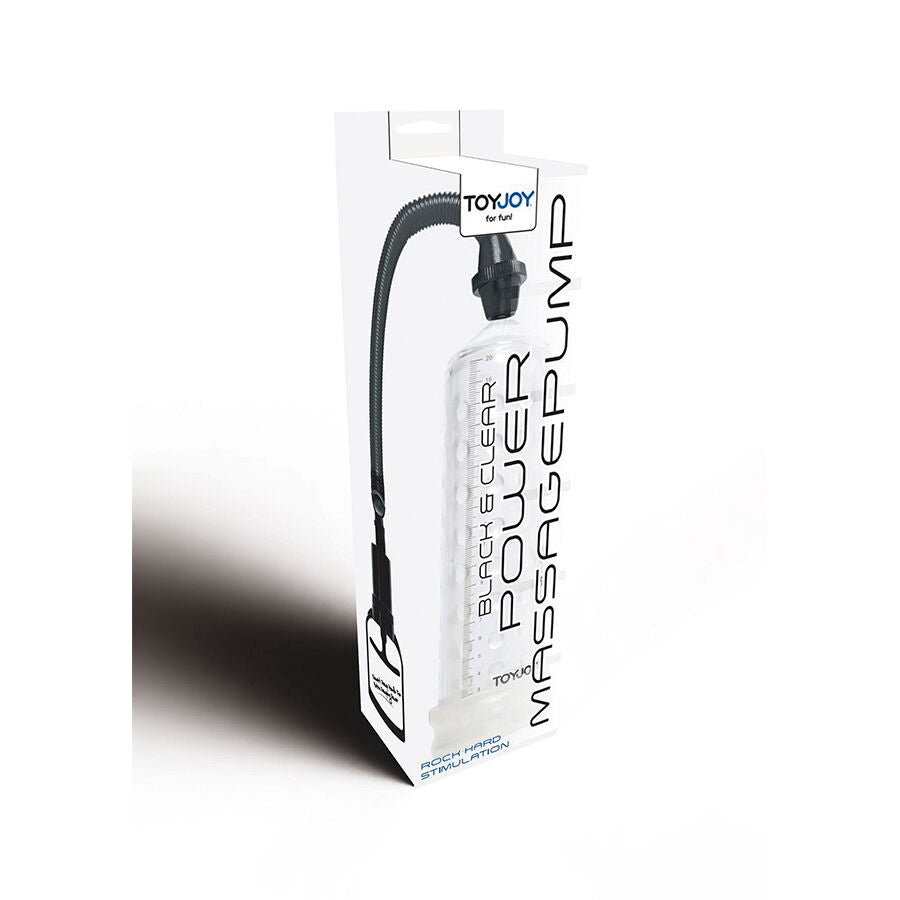 TOYJOY - KRAFTIG MASSAGEPUMPE MED TRANSPARENT HYLSE
