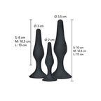 TOYJOY - ANAL PLAY CURVY COMPANIONS ANALPLUG 3 STK. SORT