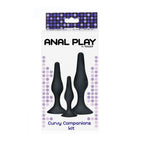 TOYJOY - ANAL PLAY CURVY COMPANIONS ANALPLUG 3 STK. SORT