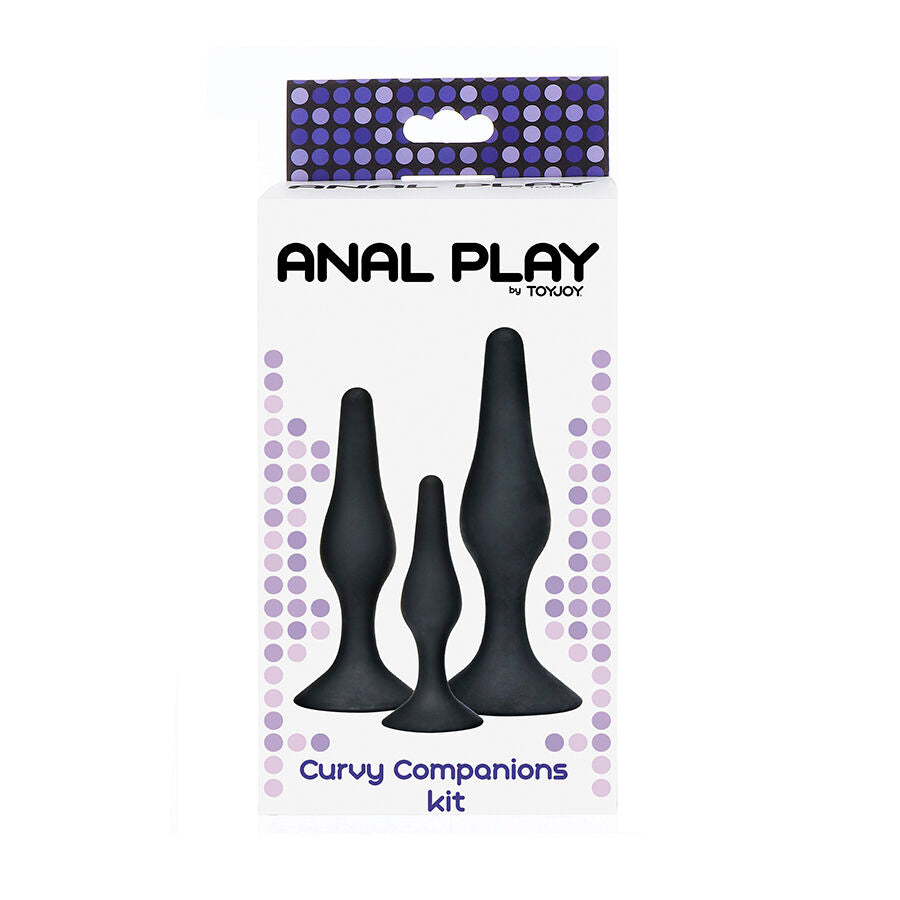 TOYJOY - ANAL PLAY CURVY COMPANIONS ANALPLUG 3 STK. SORT
