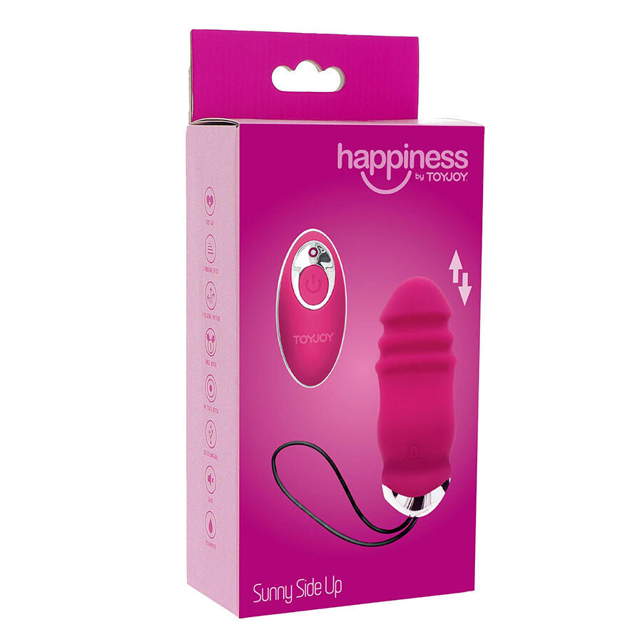 TOYJOY - HAPPINESS SUNN SIDE OP OG NED VIBRATOR FJERNBETJENING FUCHSIA