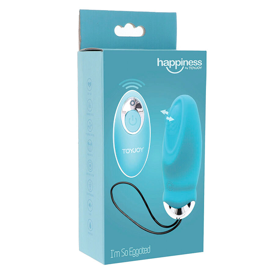 TOYJOY - HAPPINESS I'M SO EGGCITED FJERNBETJENINGSVIBRATOR BLÅ