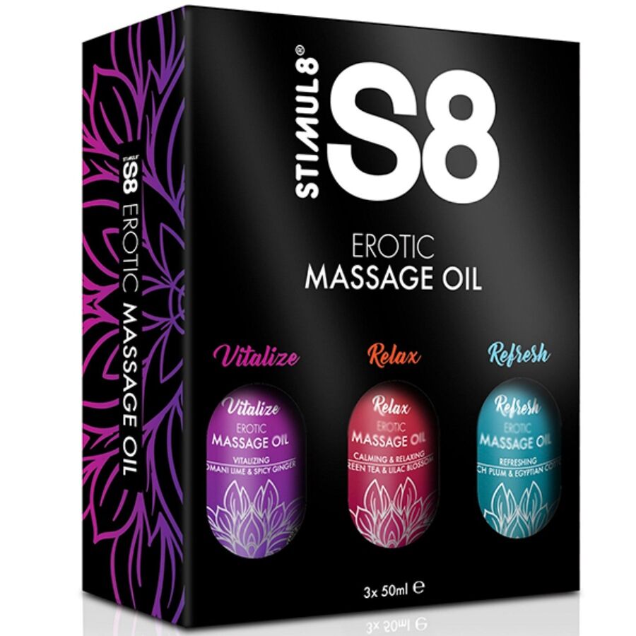 STIMUL8 - S8 MASSAGEOLIEÆSKE 3 X 50 ML