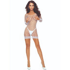 PASSION - BS108 HVID GRID BODYSTOCKING