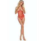 PASSION - BS114 RØD GRID BODYSTOCKING