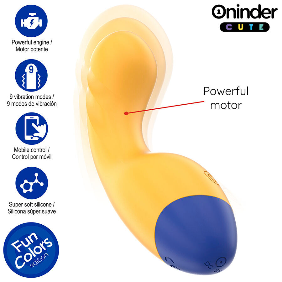 ONINDER CUTE - LOVE BUDDY MASTER G-SPOT VIBRATOR - GRATIS VERDENSDÆKKENDE APP