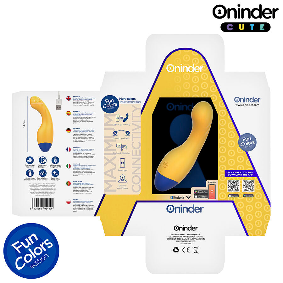 ONINDER CUTE - LOVE BUDDY MASTER G-SPOT VIBRATOR - GRATIS VERDENSDÆKKENDE APP