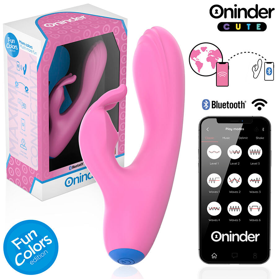 ONINDER CUTE - LOVE BUNNY VIBRATOR G-SPOT KLITORIS - GRATIS VERDENSDÆKKENDE APP