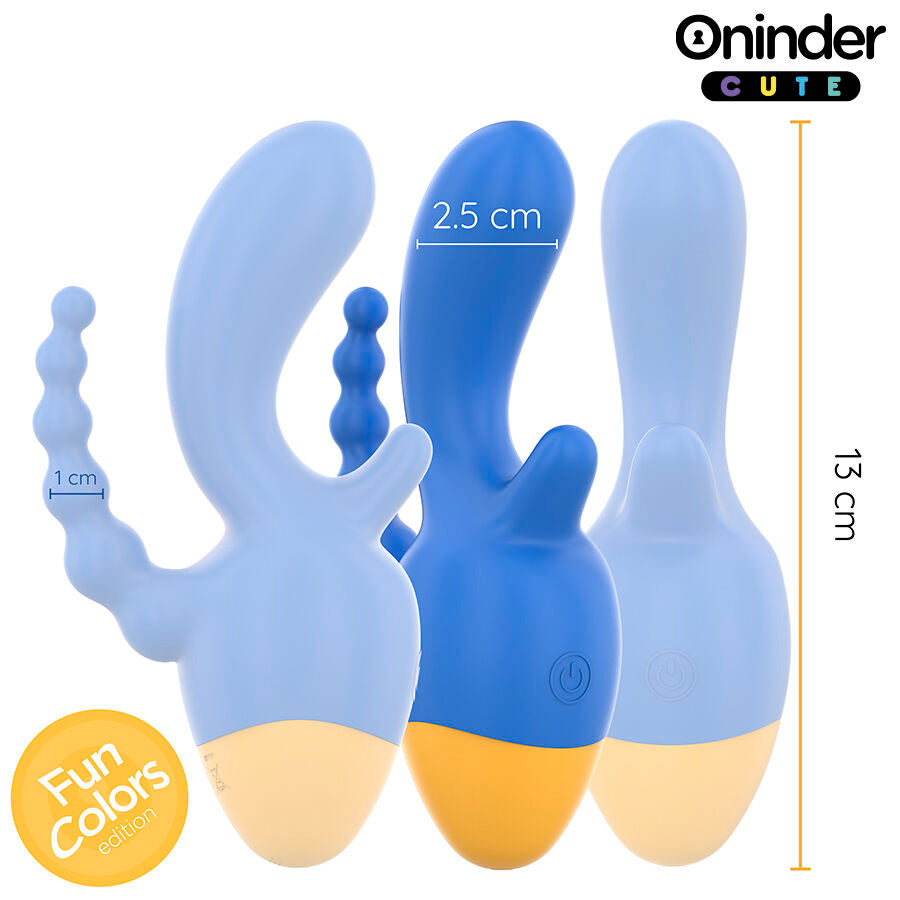 ONINDER CUTE - LOVE 3SOME TRIPLE VIBRATOR - GRATIS VERDENSOMSPENNENDE APP