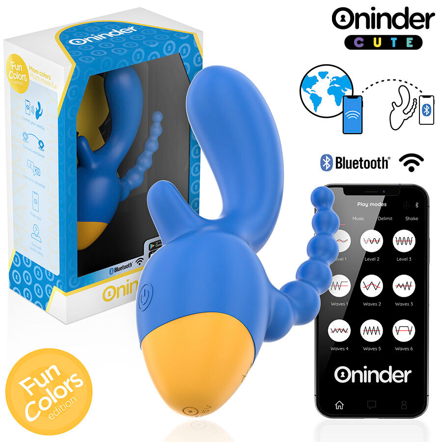 ONINDER CUTE - LOVE 3SOME TRIPLE VIBRATOR - GRATIS VERDENSOMSPENNENDE APP