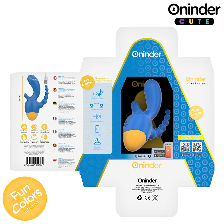 ONINDER CUTE - LOVE 3SOME TRIPLE VIBRATOR - GRATIS VERDENSOMSPENNENDE APP