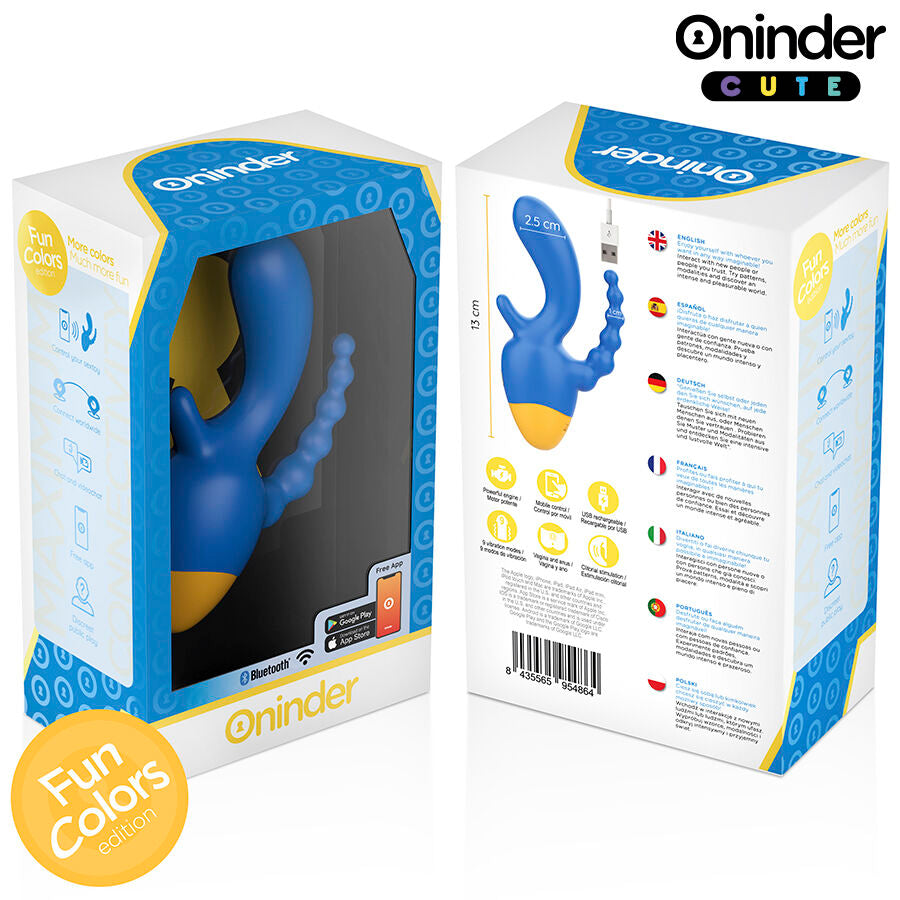 ONINDER CUTE - LOVE 3SOME TRIPLE VIBRATOR - GRATIS VERDENSOMSPENNENDE APP