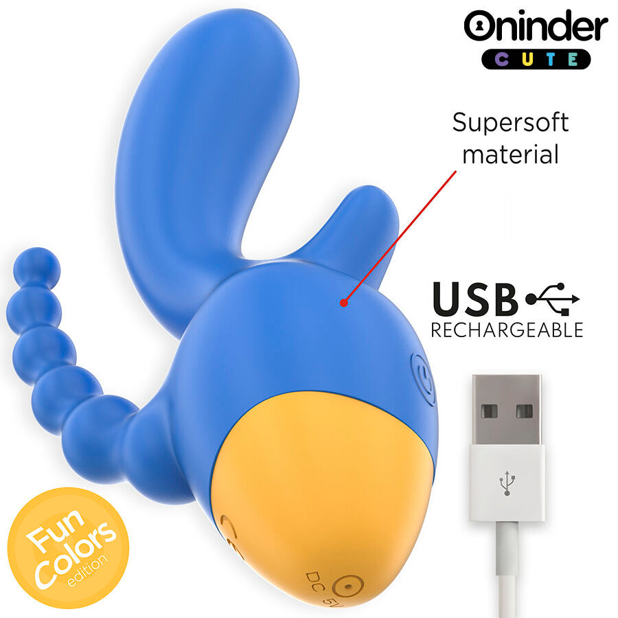 ONINDER CUTE - LOVE 3SOME TRIPLE VIBRATOR - GRATIS VERDENSOMSPENNENDE APP