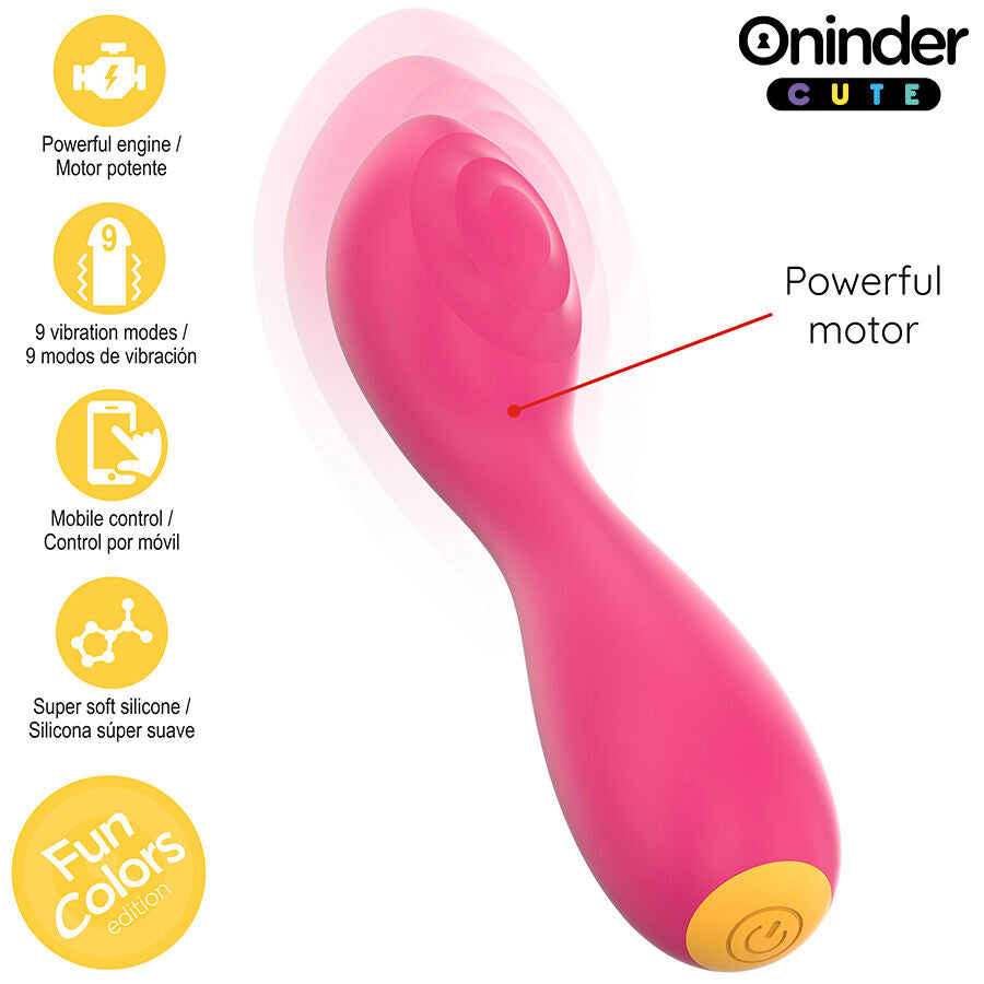 ONINDER CUTE - LOVE BUDDY MASTER G-SPOT VIBRATOR - GRATIS VERDENSDÆKKENDE APP