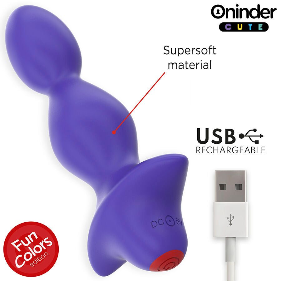 ONINDER CUTE - LOVE BUTT VIBRERENDE ANALPLUG DILATOR - GRATIS VERDENSOMSPENNENDE APP