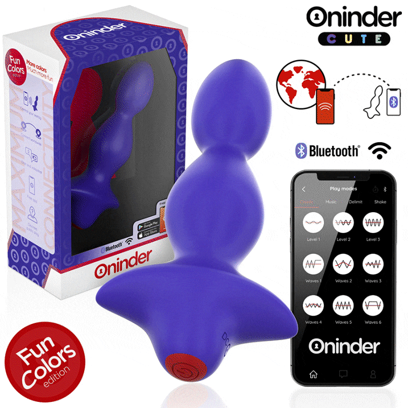 ONINDER CUTE - LOVE BUTT VIBRERENDE ANALPLUG DILATOR - GRATIS VERDENSOMSPENNENDE APP