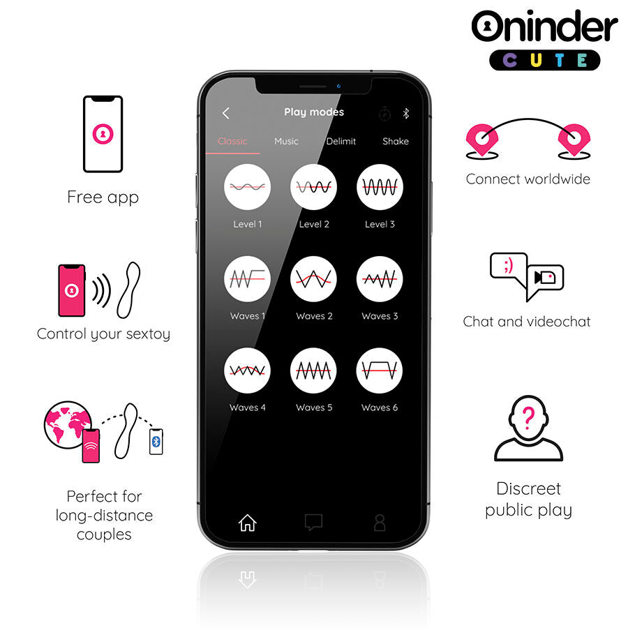 ONINDER CUTE - LOVE BUDDY MASTER G-SPOT VIBRATOR - GRATIS VERDENSDÆKKENDE APP
