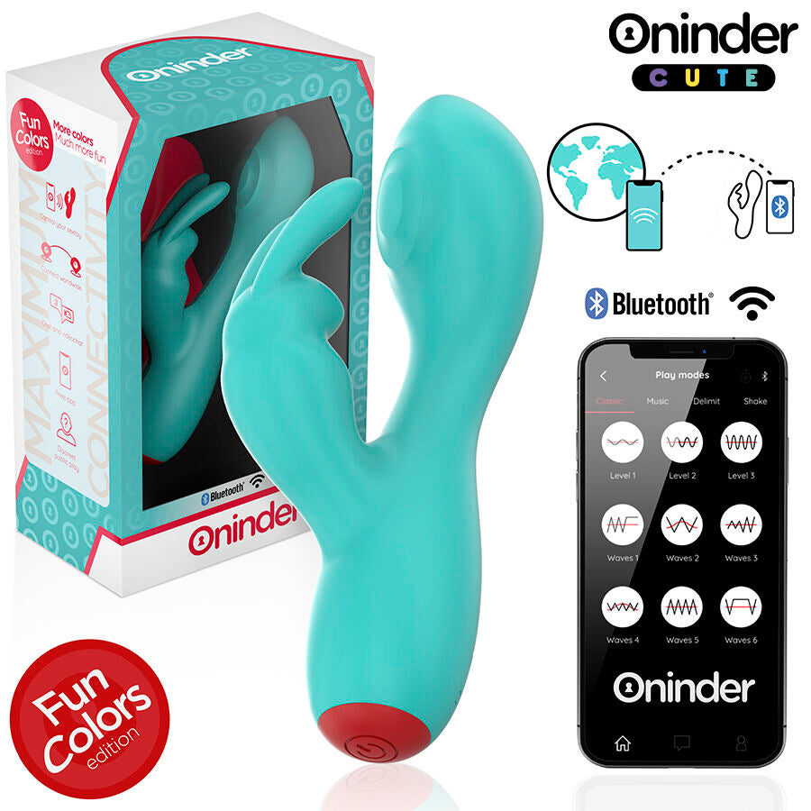 ONINDER CUTE - LOVE BUNNY G-SPOT KLITORALVIBRATOR - GRATIS VERDENSDÆKKENDE APP