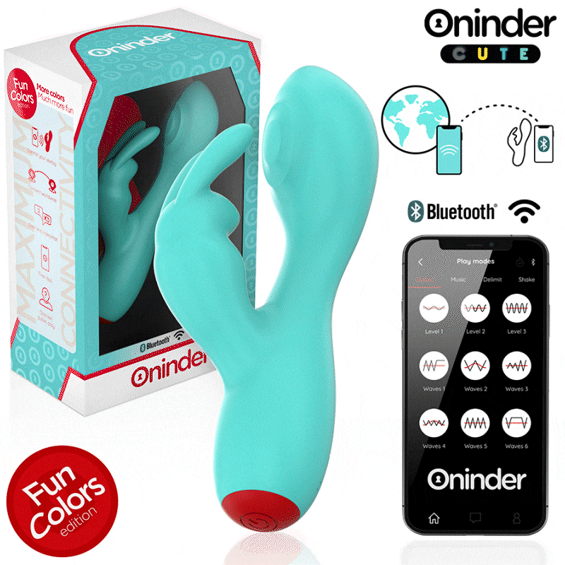 ONINDER CUTE - LOVE BUNNY G-SPOT KLITORALVIBRATOR - GRATIS VERDENSDÆKKENDE APP