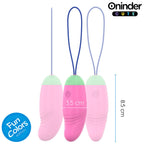 ONINDER CUTE - LOVE PLEASURE 360° VIBRERENDE-ROTERENDE SILIKONEÆG - GRATIS GLOBAL APP