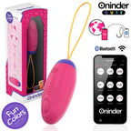 ONINDER CUTE - KÆRLIGHED OG FORNØJELSE VIBRO-BØLGE TAPPENDE SILIKONEÆG - GRATIS GLOBAL APP