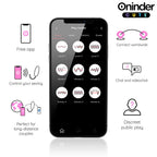 ONINDER CUTE - LOVE PLEASURE 360° VIBRERENDE-ROTERENDE SILIKONEÆG - GRATIS GLOBAL APP